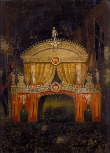 Temple Bar illuminato per il matrimonio del Principe di Galles, 11 marzo 1863 da Unbekannt