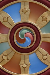 Tempio dei Mille Buddha. Congregazione Dashang Kagyu Ling. Ruota del Dharma, La Boulaye