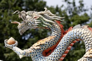 Tempio dei Mille Buddha. Congregazione Dashang Kagyu Ling. Drago, La Boulaye da Unbekannt