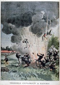 Terribile esplosione a Satory, Francia, 1902 da Unbekannt