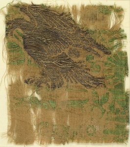Tessuto con Broccato, Italo-Arabo, 14° secolo