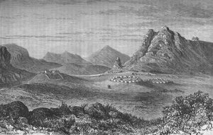Thaba Bosigo, la roccaforte dei Basutos, c. 1880
