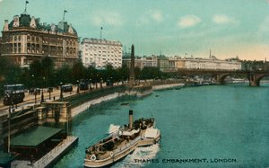 Thames Embankment, Londra, c1910