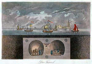 Tunnel del Tamigi, c1830 da Unbekannt