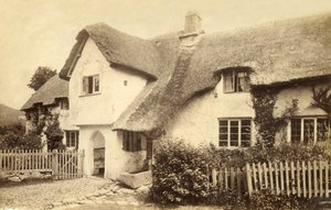 Cottage con tetto di paglia, Lustleigh, Devon