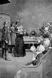 Il Processo di una Strega, America, XVII secolo, 1882 da Unbekannt