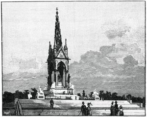 Il Memoriale di Albert, Kensington, Londra, 1900 da Unbekannt