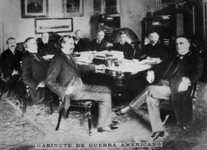 Il gabinetto di guerra americano, 1898 da Unbekannt