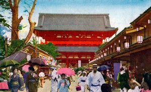 Il tempio Asakusa Kannon, Tokyo, Giappone, 20° secolo da Unbekannt