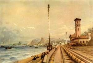 La ferrovia atmosferica a Dawlish, 1847