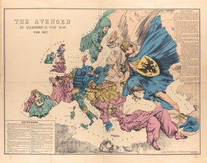 Il Vendicatore: Una mappa allegorica della guerra per il 1877, 1876-1877