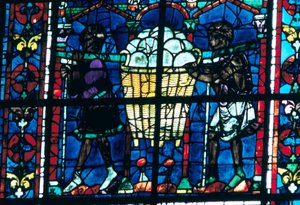 I fornai, vetrata, Cattedrale di Chartres, Francia, 1194-1260