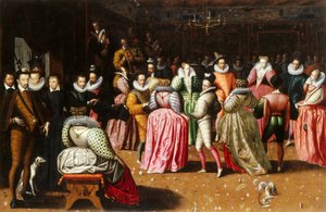 Il ballo alla corte di Enrico III di Francia, 1575-1600 da Unbekannt