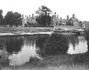 La riva a Hampton Court, Richmond, Londra, 1894 da Unbekannt