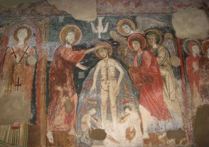 Il battesimo di Cristo, ca 950 da Unbekannt