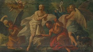 Il battesimo di Cristo nel fiume Giordano da Unbekannt