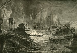 La battaglia di Azio, 1890 da Unbekannt