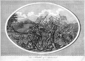 La battaglia di Agincourt, 1415 da Unbekannt