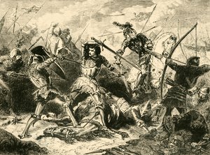 La battaglia di Agincourt, 1415, 1890 da Unbekannt