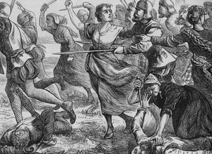 La battaglia di Ancrum Moor, 27 febbraio 1545, c1880
