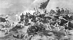 La Battaglia di Dettingen, 16 giugno 1743 da Unbekannt