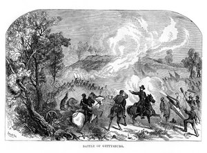 La battaglia di Gettysburg, Guerra Civile Americana, 1-3 luglio 1863, 1872
