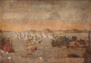 La Battaglia di Hoglande del 22 luglio 1713 da Unbekannt