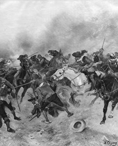 La battaglia di Marston Moor, 1644 da Unbekannt