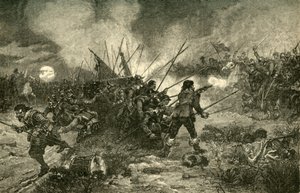 La Battaglia di Marston Moor, 2 luglio 1644, 1890 da Unbekannt