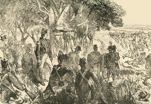 La battaglia di Plassey, 1757, 1890 da Unbekannt