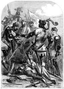 La battaglia di Poitiers, 19 settembre 1356 da Unbekannt