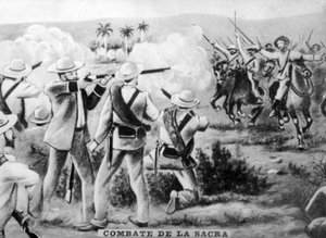 La battaglia di Sacra, 1873, anni 1920 da Unbekannt