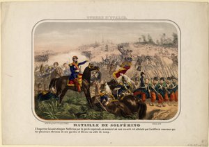 La battaglia di Solferino, 1859 da Unbekannt