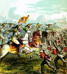 La battaglia di Waterloo, 1815, c1850s da Unbekannt
