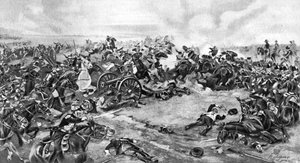 La battaglia di Waterloo, combattuta il 18 giugno 1815, 1910 da Unbekannt