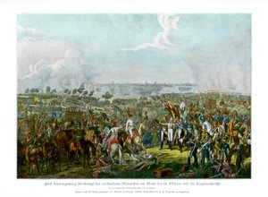 La battaglia delle Nazioni a Lipsia, Germania, 18 ottobre 1813, 1900 da Unbekannt