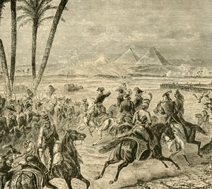 La battaglia delle piramidi, 1798 da Unbekannt