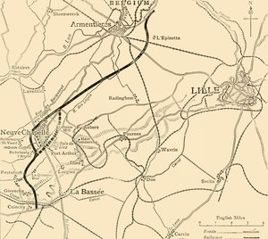 Il Campo di Battaglia di Neuve Chapelle, Prima Guerra Mondiale, 1915, c1920 da Unbekannt