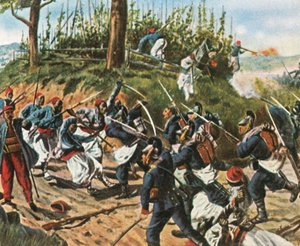 I bavaresi a Weissenburg, 4 agosto 1870, 1936 da Unbekannt