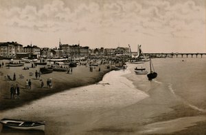 La spiaggia, Yarmouth, c1880 da Unbekannt