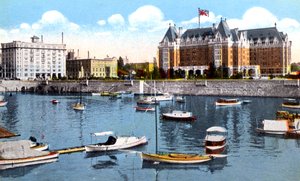 Il Belmont Building, Union Club e Empress Hotel, Victoria, British Columbia, Canada da Unbekannt