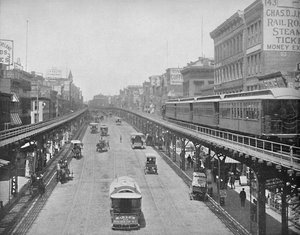 The Bowery, guardando a nord, New York, c1897
