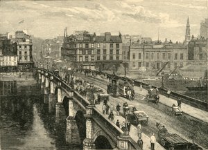 Il ponte di Broomielaw, Glasgow, 1898 da Unbekannt