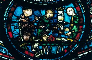 I macellai, vetrata, Cattedrale di Chartres, Francia, 1194-1260 da Unbekannt