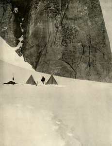 Il campo sotto il pilastro di granito, mezzo miglio dal deposito del ghiacciaio inferiore...27 gennaio 1909 da Unbekannt