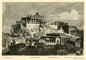 Il Campidoglio, dal restauro del Monte Palatino, 1890 da Unbekannt