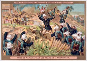 La cattura di Marovoay da parte dei francesi, Madagascar, XIX-XX secolo