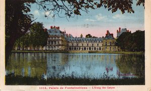 Lo stagno delle carpe, Palazzo di Fontainebleau, anni 1930 da Unbekannt