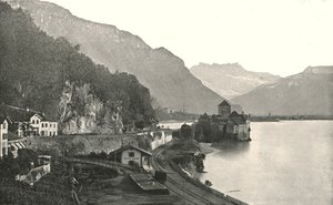 Il Castello di Chillon, Svizzera, 1895 da Unbekannt