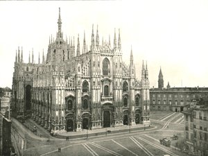 La cattedrale, Milano, Italia, 1895 da Unbekannt
